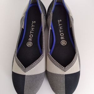 Rothy's Shoes | Rothys 85 Cap Toe Geometric Flat Slip On Shoes | Poshmark